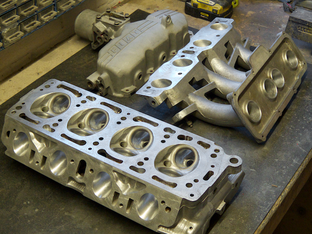 cleaned up head and inlet ready for porting