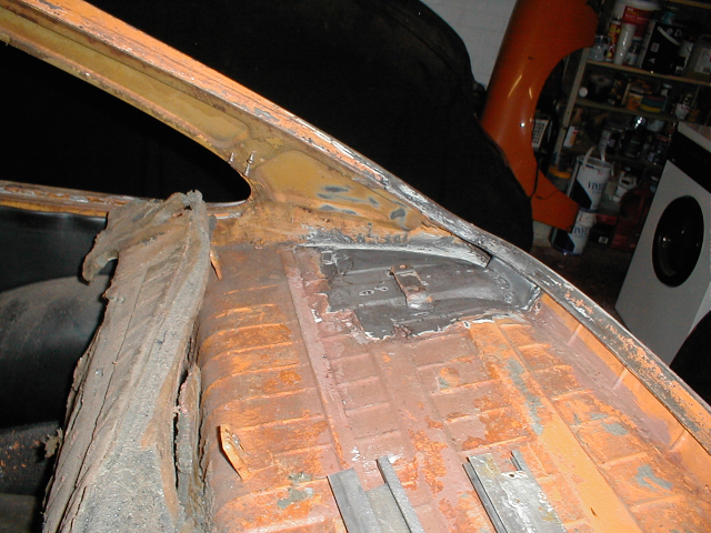 Finally welded in place and the luggage strap bracket reattached.