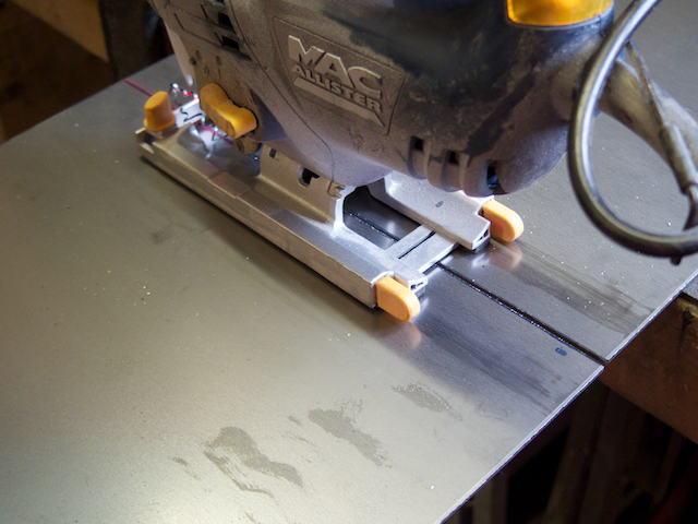 I opted for a 3mm thick base, which was easy to cut with a jigsaw