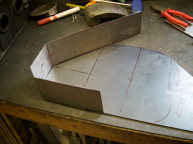 Planning and making up the sides. I went for 1mm steel as it was what I had