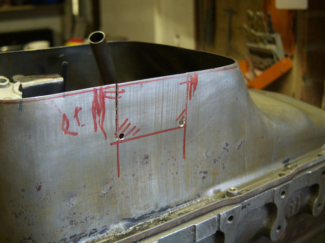 Cutting the trapdoor holes