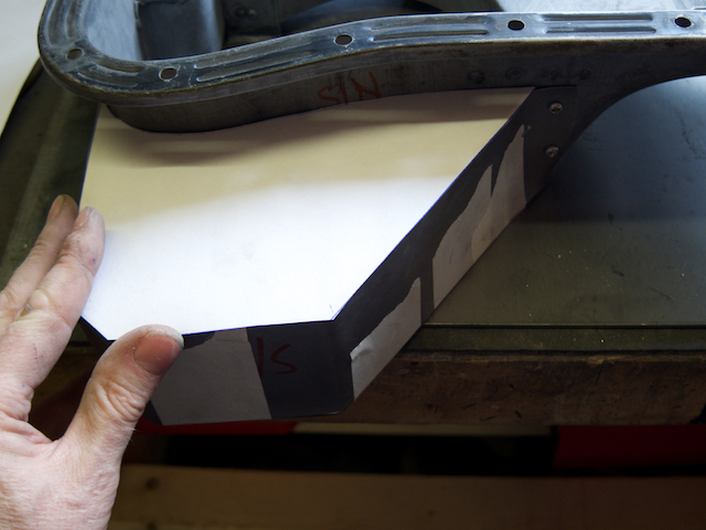 Refining paper template before transferring to steel