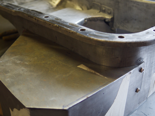 Checking the fit against sump profile