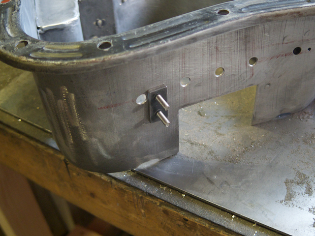 Air holes and scallops added. I decided to fix the forward trapdoor hinge mounts with M4 bolts to all them to be fitted after painting.