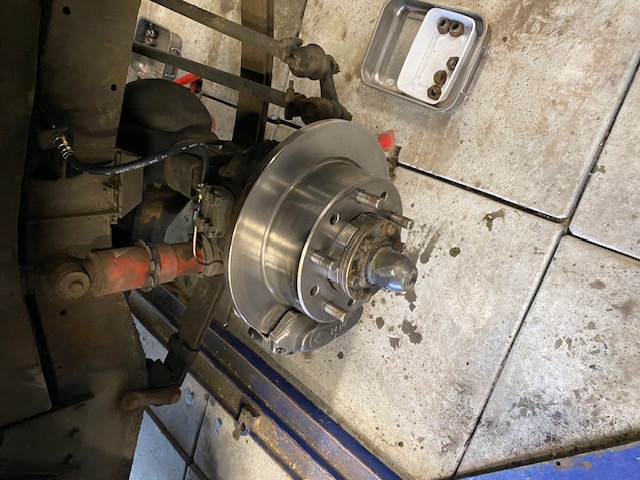 Disk Brake kit installed